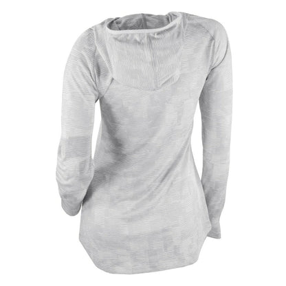 Washington Nationals Women's Omni-Wick Sunday Ball Raglan Pullover Hoodie - White | Columbia