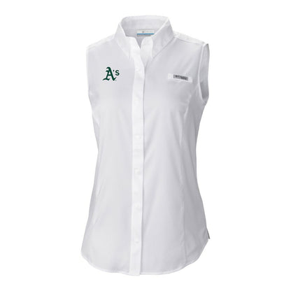 Athletics Women's Tamiami Sleeveless Shirt - White | Columbia