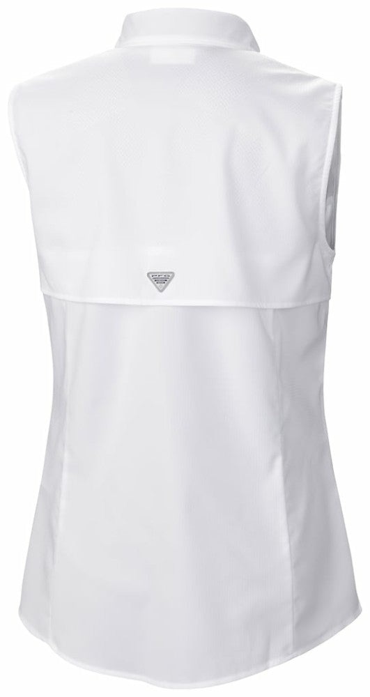 San Diego Padres Women's Tamiami Sleeveless Shirt - White | Columbia