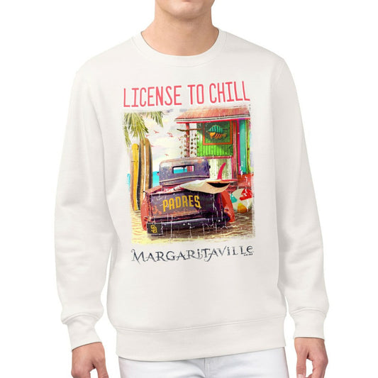 San Diego Padres Margaritaville License to Chill Fleece Sweatshirt - Cream