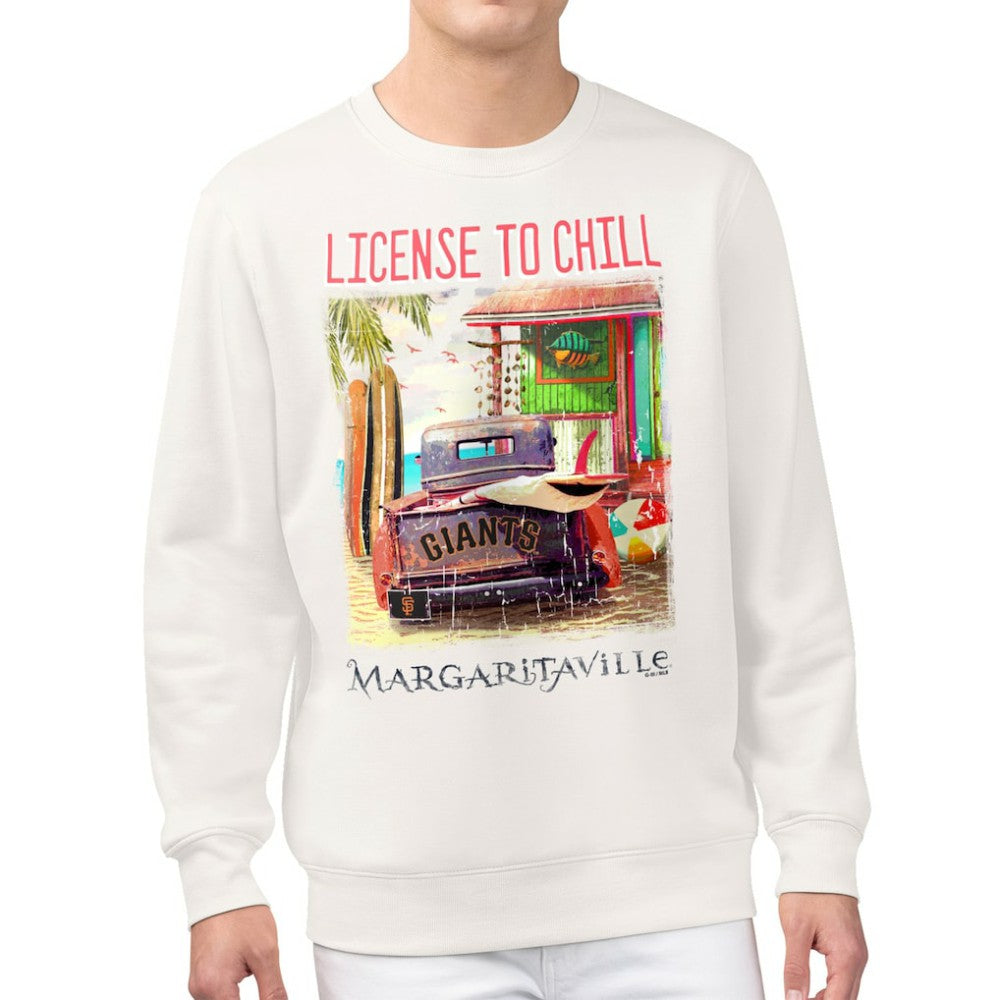 San Francisco Giants Margaritaville License to Chill Fleece Sweatshirt - Cream
