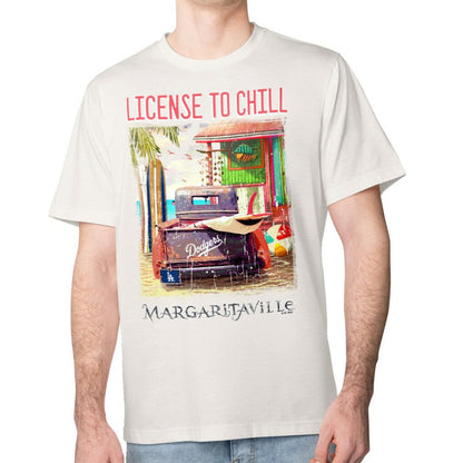 Los Angeles Dodgers Margaritaville License to Chill T-Shirt - Cream
