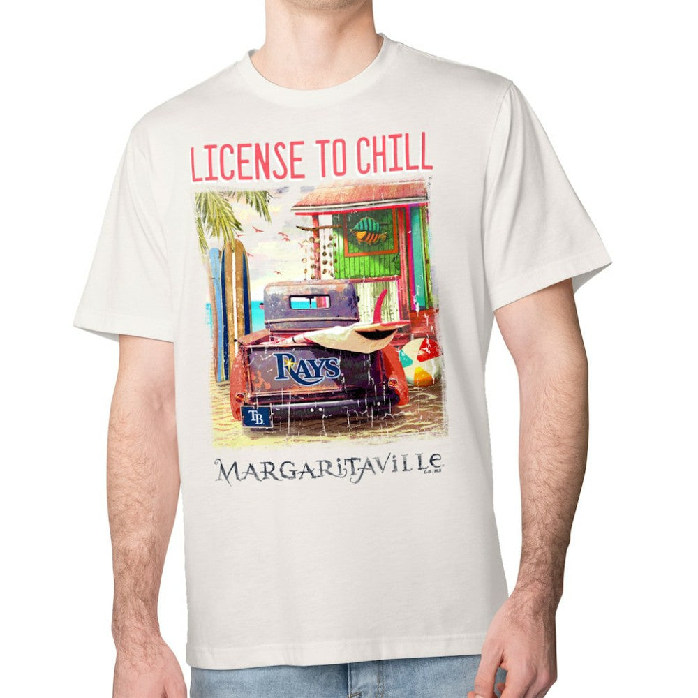 Tampa Bay Rays Margaritaville License to Chill T-Shirt - Cream