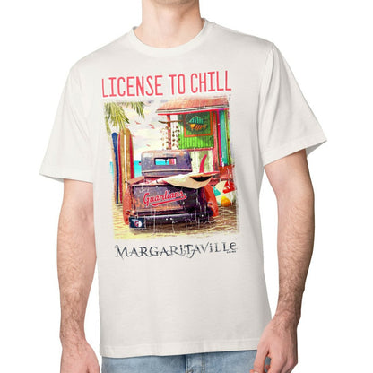 Cleveland Guardians Margaritaville License to Chill T-Shirt - Cream