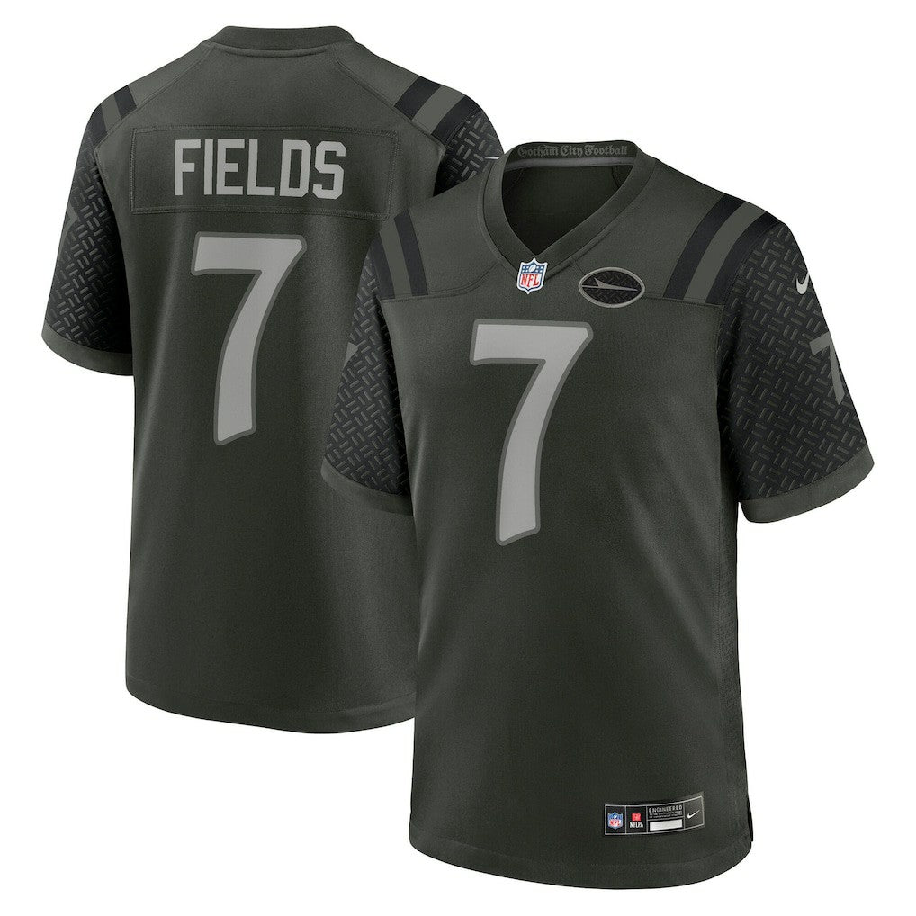 Justin Fields New York Jets 2025 Rivalries Collection Game Jersey - Gotham Green | Nike discount