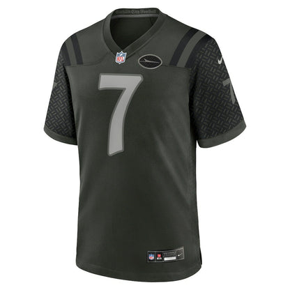 Justin Fields New York Jets 2025 Rivalries Collection Game Jersey - Gotham Green | Nike discount