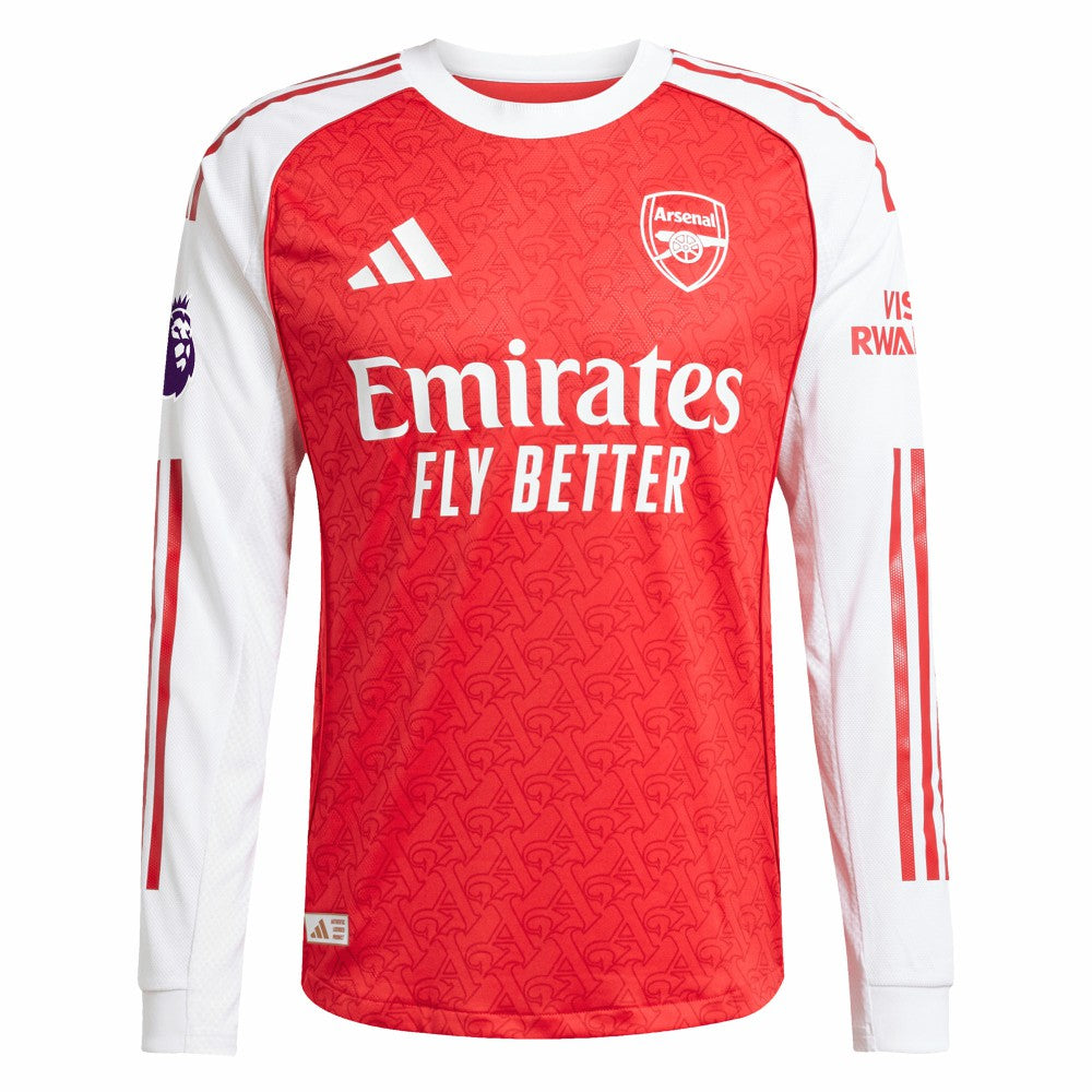 Bukayo Saka Arsenal 2025/26 Home Long Sleeve Player Jersey - Red | Adidas on sale