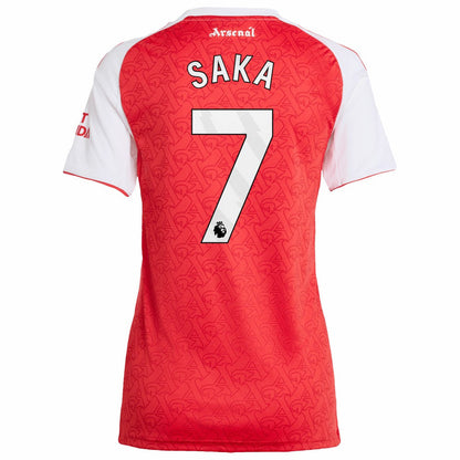Bukayo Saka Arsenal Women's 2025/26 Home Replica Player Jersey - Red | Adidas shop