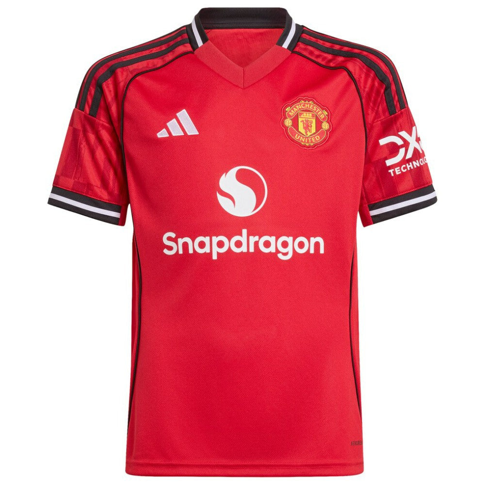 Kobbie Mainoo Manchester United Youth Home 2025/26 Replica Player Jersey - Red | Adidas for sale
