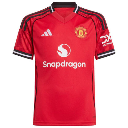 Kobbie Mainoo Manchester United Youth Home 2025/26 Replica Player Jersey - Red | Adidas for sale