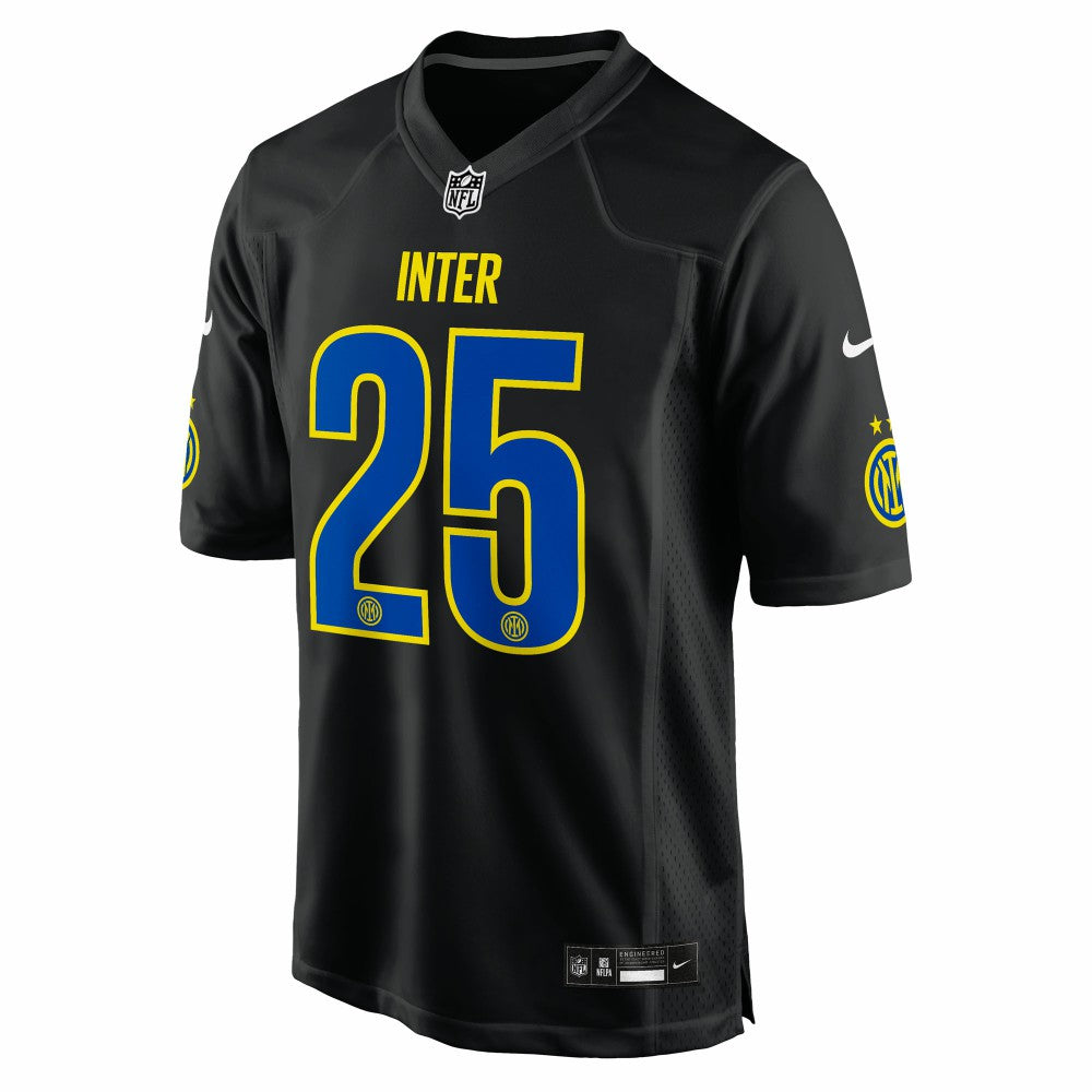 Inter Milan 2025 Soccer x NFL Game Jersey - Black | Nike discount