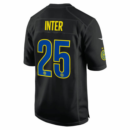 Inter Milan 2025 Soccer x NFL Game Jersey - Black | Nike discount