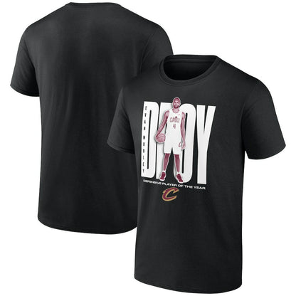 Evan Mobley Cleveland Cavaliers 2025 NBA Defensive Player of the Year T-Shirt sale - Black shop