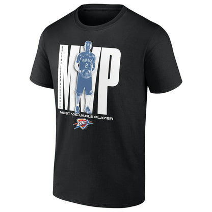 Shai Gilgeous-Alexander Oklahoma City Thunder 2025 NBA MVP T-Shirt sale - Black for sale