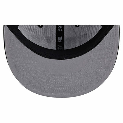 Chicago Bulls Wordmark Pinstripe 59FIFTY Fitted Hat - White | New Era discount