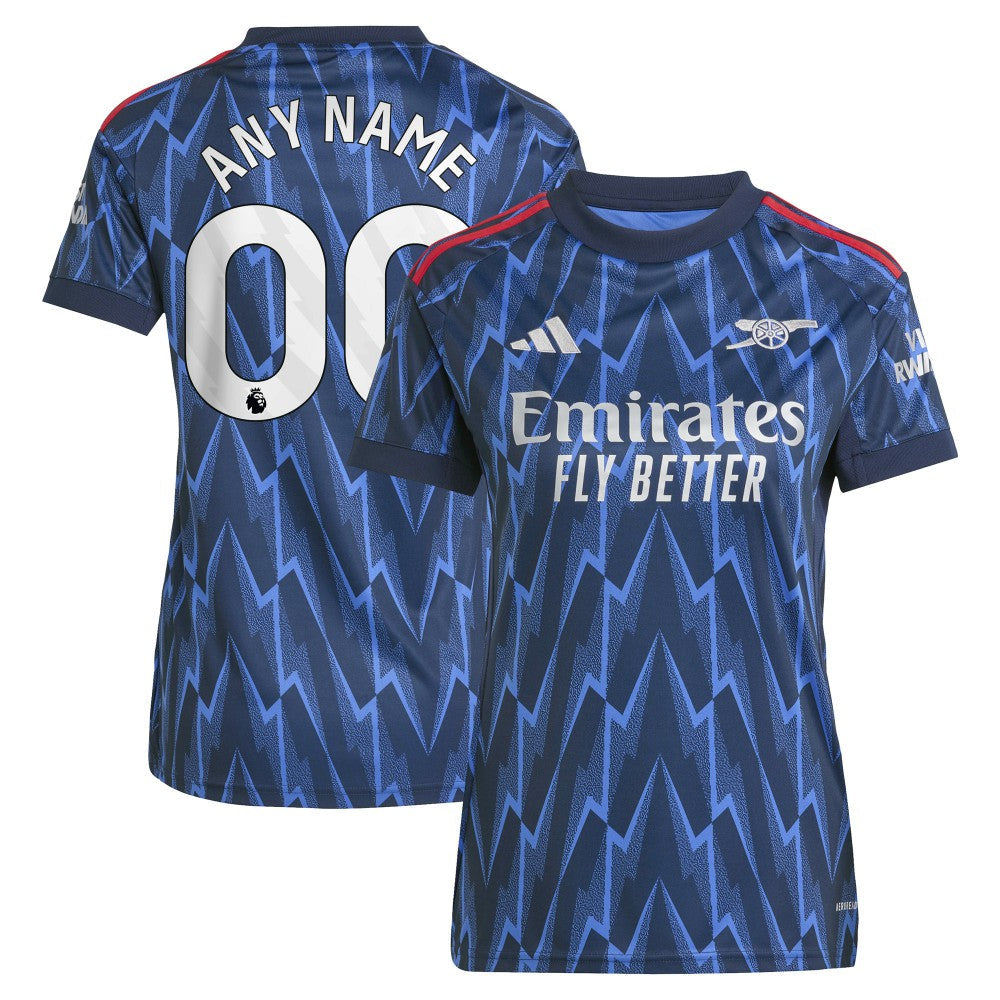 Arsenal Women's 2025/26 Away Replica Custom Jersey - Blue | Adidas cheap