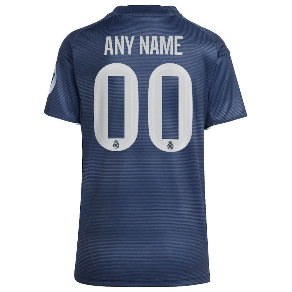 Real Madrid Women's 2025/26 Away Replica Custom Jersey - Blue | Adidas online