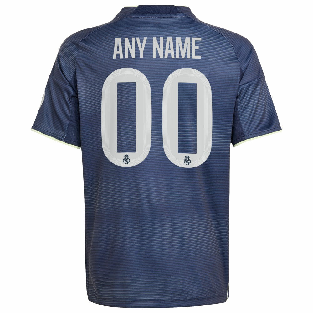 Real Madrid Youth 2025/26 Away Replica Custom Jersey - Blue | Adidas for sale