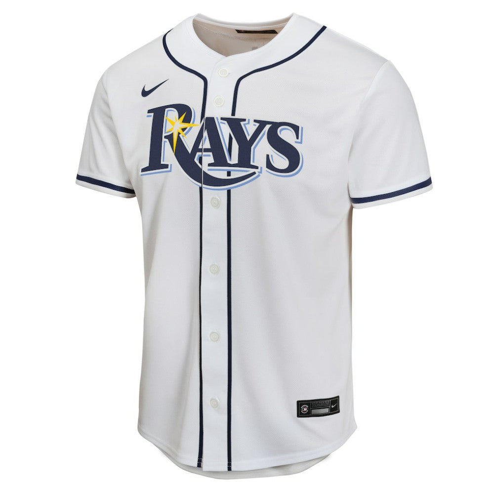 Junior Caminero Tampa Bay Rays Youth Home Player Game Jersey - White | Nike