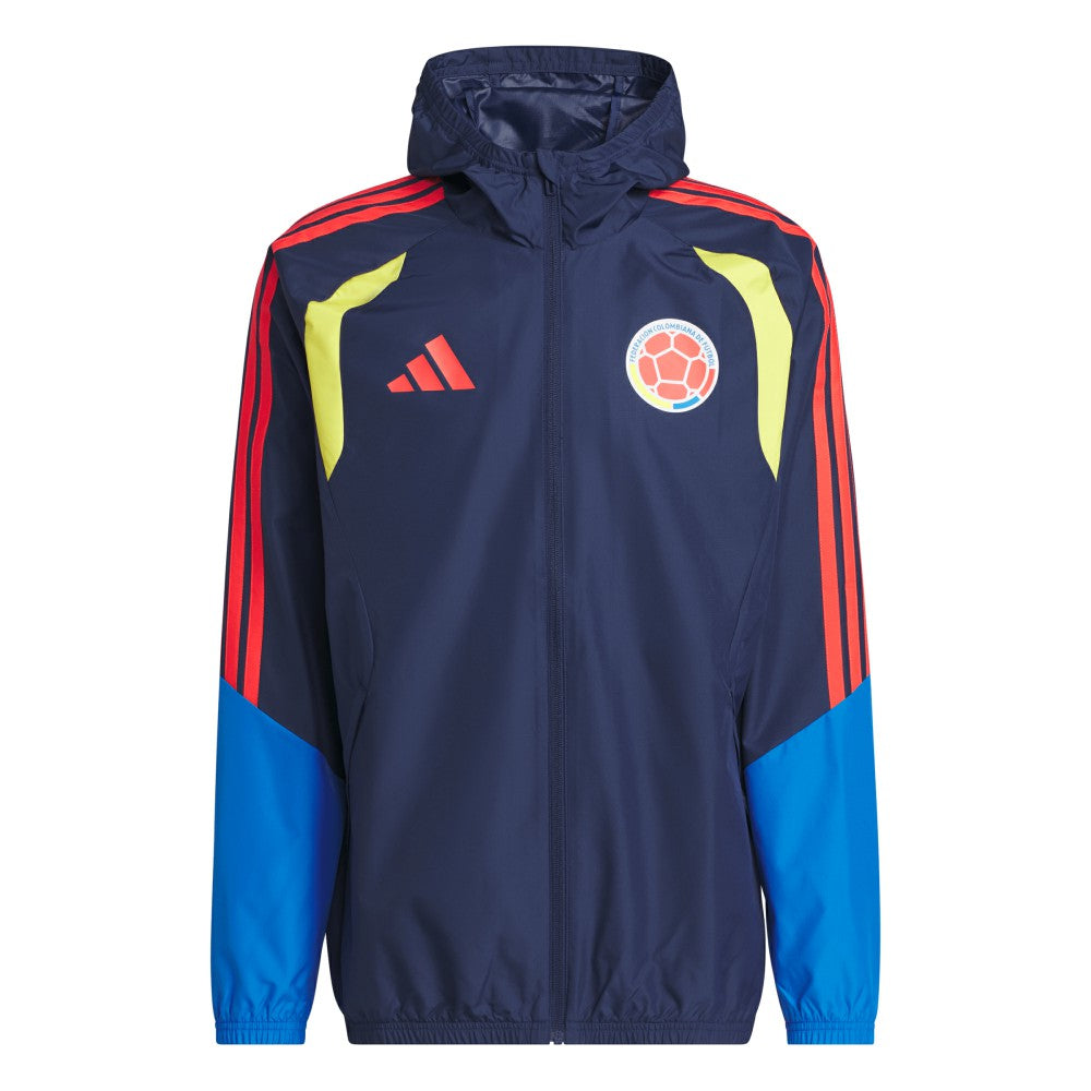 Colombia National Team FIFA x World Cup 2026 Tiro All Weather Full-Zip Jacket - Navy | Adidas on sale