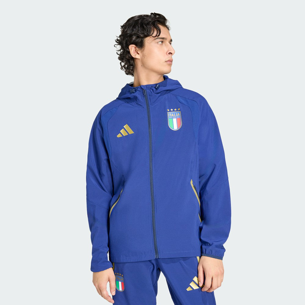 Italy National Team FIFA x World Cup 2026 Full-Zip Travel Windbreaker Jacket - Blue | Adidas on sale