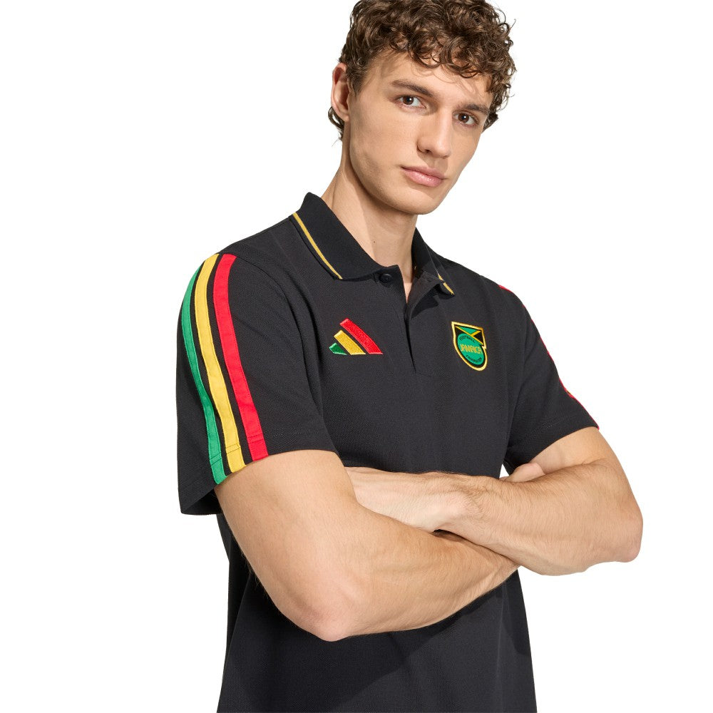 Jamaica National Team Alphaskin Polo - Black | Adidas discount