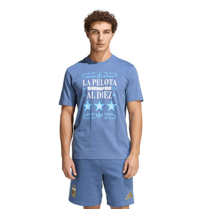 Argentina National Team FIFA x World Cup 2022 Winners Amply T-Shirt - Blue | Adidas shop