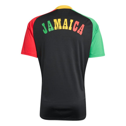 Jamaica National Team 2026 Pre-Match Training Jersey - Black | Adidas discount