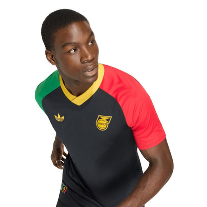 Jamaica National Team 2026 Pre-Match Training Jersey - Black | Adidas discount