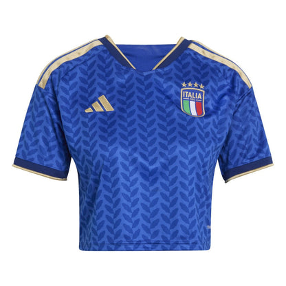 Italy National Team Women's FIFA x World Cup 2026 Home Cropped Replica Jersey - Royal | Adidas on sale