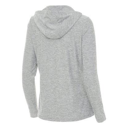 New York Mets Antigua Women's Daybreak Quarter-Zip Hoodie - Heather Gray