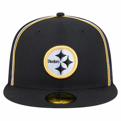 Pittsburgh Steelers New Era Soutache 59FIFTY Fitted Hat - Black sale