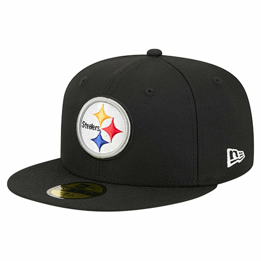 Pittsburgh Steelers New Era Group Chat 59FIFTY Fitted Hat - Black for sale