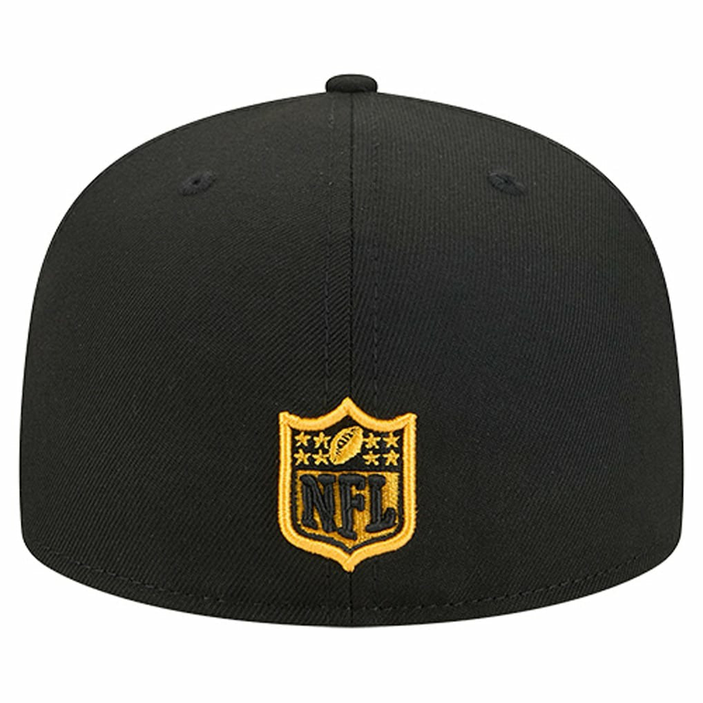 Pittsburgh Steelers New Era Group Chat 59FIFTY Fitted Hat - Black for sale