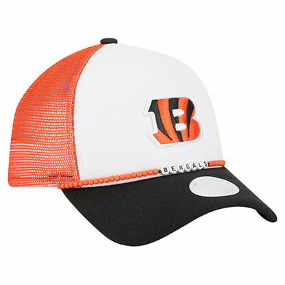 Cincinnati Bengals New Era Women's Friendship Bracelet 9FORTY Adjustable Hat - White/Black cheap