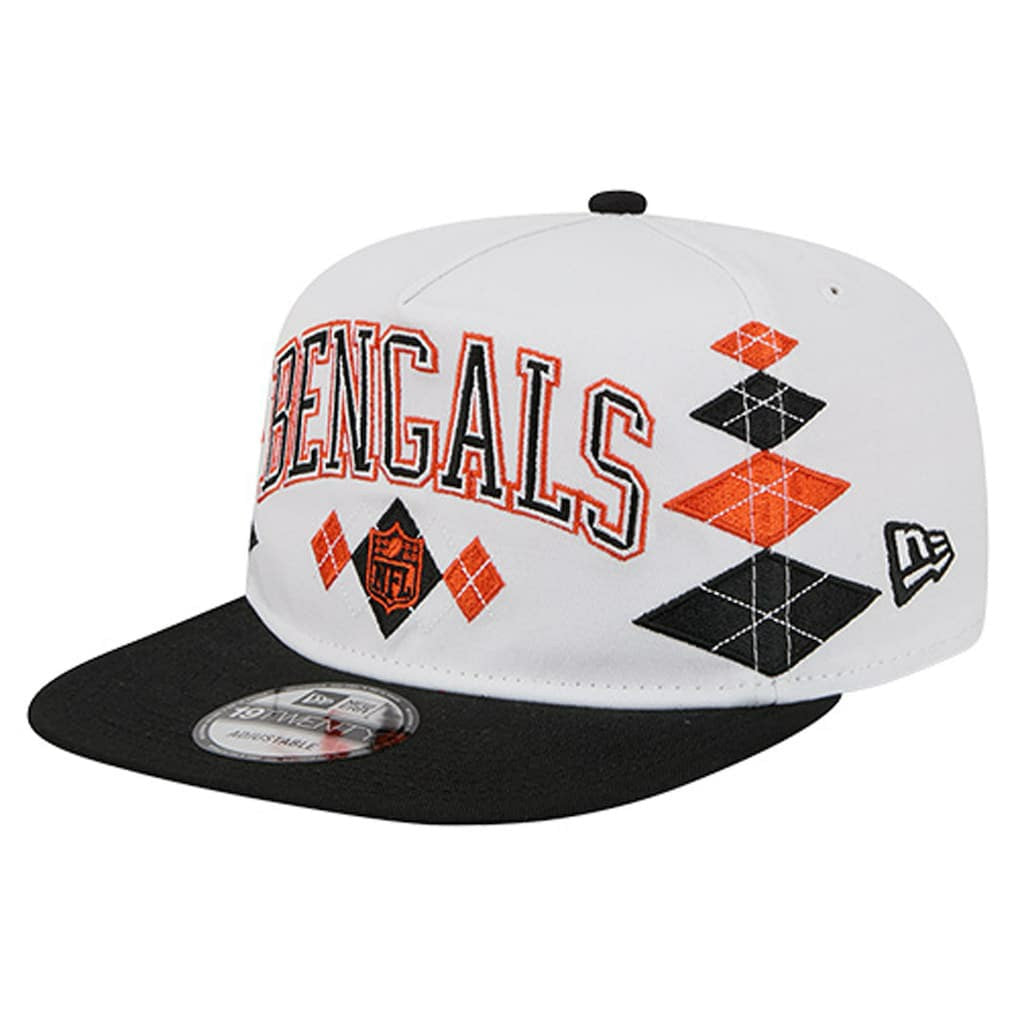 Cincinnati Bengals New Era Argyle 19TWENTY Adjustable Hat - White on sale