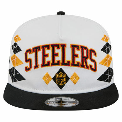 Pittsburgh Steelers New Era Argyle 19TWENTY Adjustable Hat - White cheap