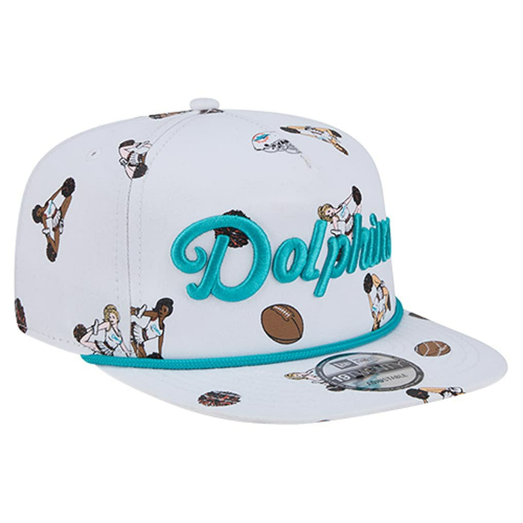 Miami Dolphins New Era Team Cheer 19TWENTY Snapback Hat - White online