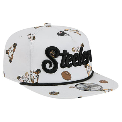 Pittsburgh Steelers New Era Team Cheer 19TWENTY Snapback Hat - White discount