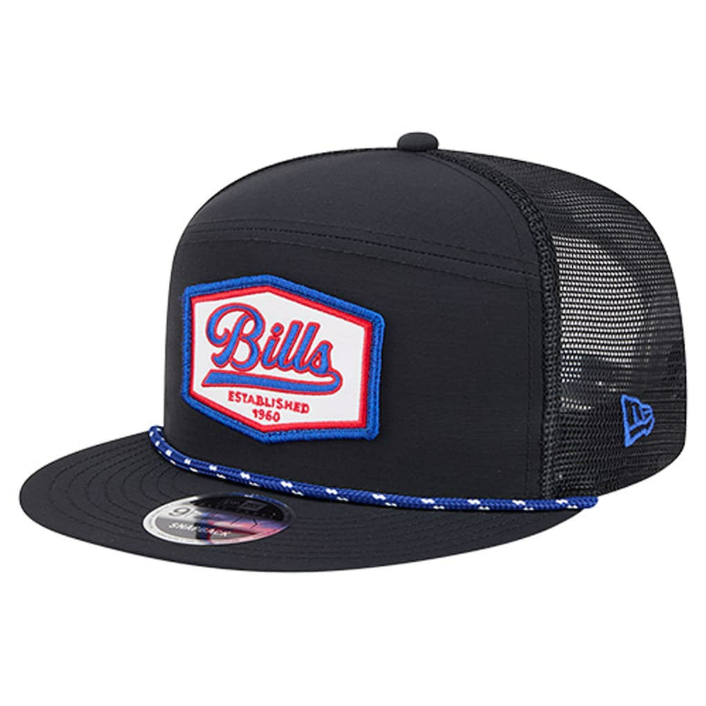 Buffalo Bills New Era Ripstop Patch 9FIFTY Split Panel Snapback Hat - Black for sale