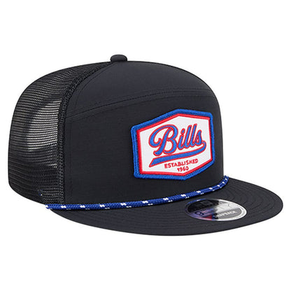 Buffalo Bills New Era Ripstop Patch 9FIFTY Split Panel Snapback Hat - Black for sale