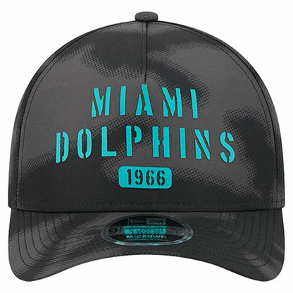 Miami Dolphins New Era Halftone Camo 9FORTY Hat - Gray online