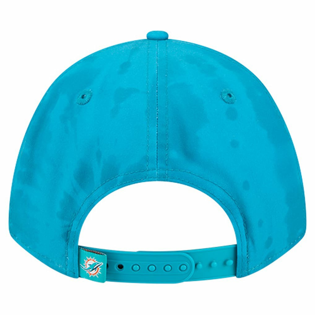 Miami Dolphins New Era Tie Dye Fade 9Forty M-Crown A-Frame Adjustable Hat - Aqua outlet