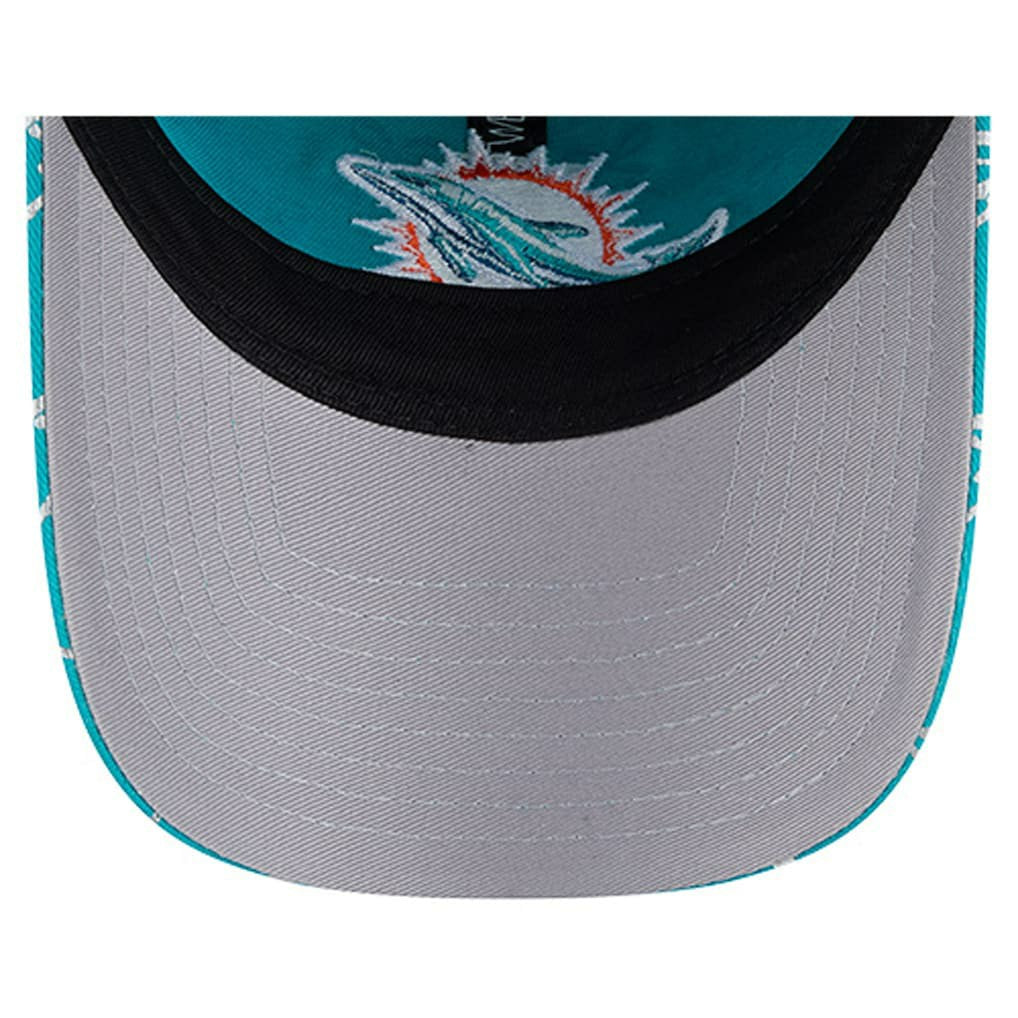 Miami Dolphins New Era Women's Ribbon 9TWENTY Adjustable Hat - Aqua on sale