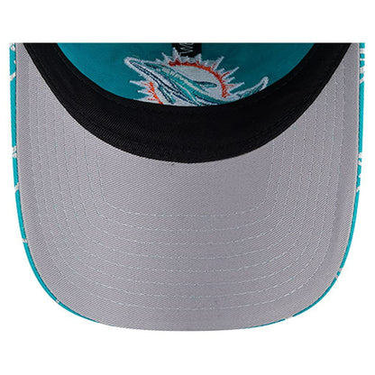 Miami Dolphins New Era Women's Ribbon 9TWENTY Adjustable Hat - Aqua on sale