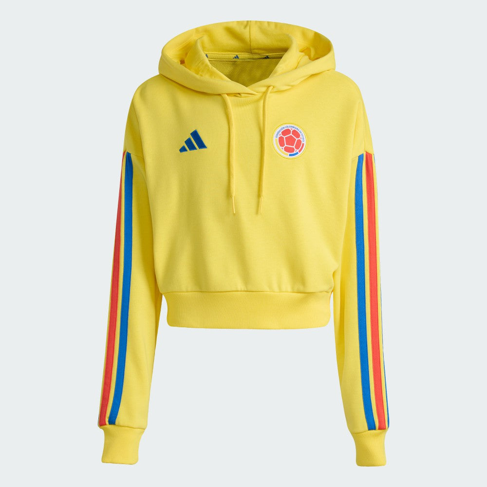 Colombia National Team Women's FIFA x World Cup Alphaskin Cropped Hoodie - Yellow | Adidas outlet