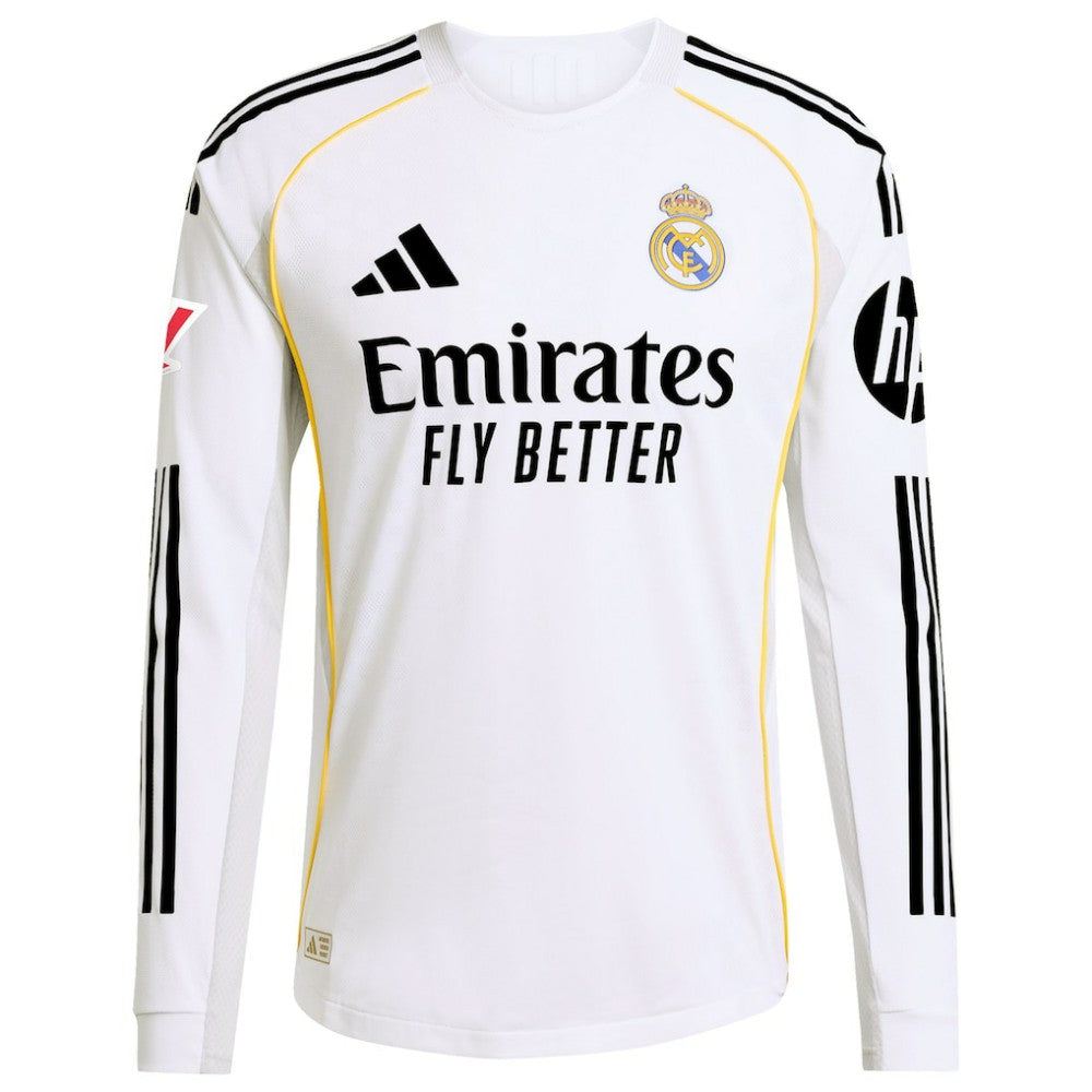 Jude Bellingham Real Madrid 2025/26 Home Long Sleeve Jersey - White | Adidas shop