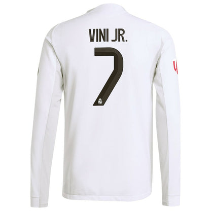 Vini Jr. Real Madrid 2025/26 Home Long Sleeve Jersey - White | Adidas outlet