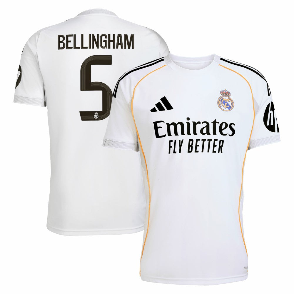 Jude Bellingham Real Madrid 2025/26 Home Replica Jersey - White | Adidas shop