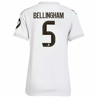 Jude Bellingham Real Madrid Women's 2025/26 Home Replica Jersey - White | Adidas discount